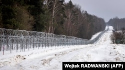 Польска-беларуская мяжа. Ілюстрацыйнае фота