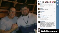 Акси Ван Дамм бо Қодиров дар Instagram 