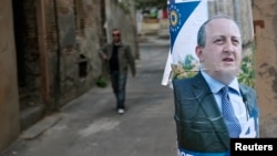 Giorgi Margvelashvili-nin seçki plakatı, 23 oktyabr 2013