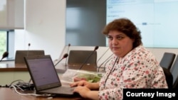 Khadija Ismayilova, an investigative journalist in Prague on May 30, 2013.