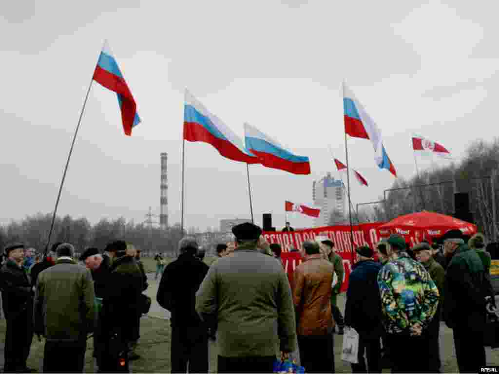 Мітынг салідарнасьці з палітзьняволенымі на "Дзень яднаньня народаў Беларусі і Расеі", 2 красавіка