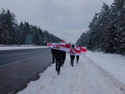 Акцыя на трасе Менск-Горадня. 31 студзеня.