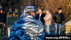 Падчас ператрусу на крымскататарскім канале АТР, 26 студзеня 2016 году