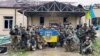 UKRAINE – Ukrainian servicemen in Hoptivka, Kharkiv region, which was liberated from the Russian army, located on the border with Russia. The photo was published on September 11, 2022 