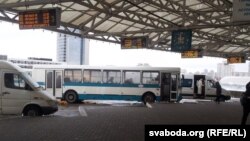 Belarus - Maskouski Bus Station in Minsk, 5Dec2013 